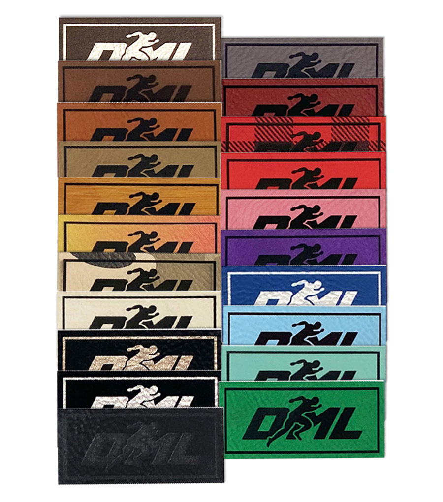 Laser Etched Faux Leather Patches