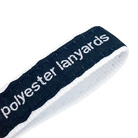 Polyester Lanyard with Woven Upper Layer Thumbnail