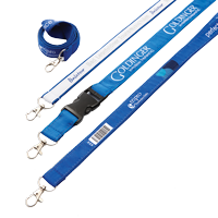 Polyester Lanyard with Woven Upper Layer Thumbnail