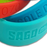 Debossed Silicone Bracelet Thumbnail