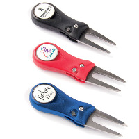 Golf Divot Tool with Epoxy Ball Marker Thumbnail