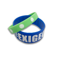 Silkscreen Printed Silicone Bracelet Thumbnail