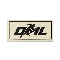 Laser Etched Faux Leather Patch White/Black/1" Thumbnail