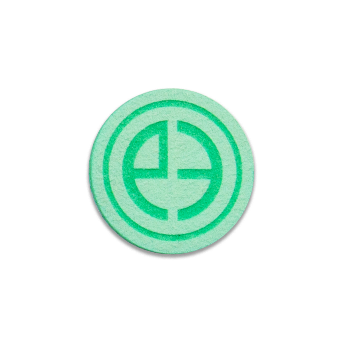 Laser Etched Suede Patch 1"/Mint Green/Mint Green Thumbnail