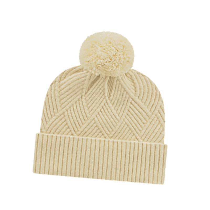 iK8554 Premium Diagonal Weave Knit Cap with Cuff