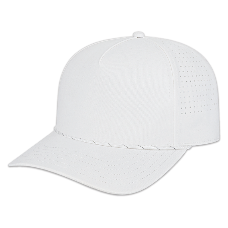 i3056 in White with White/Silver Rope