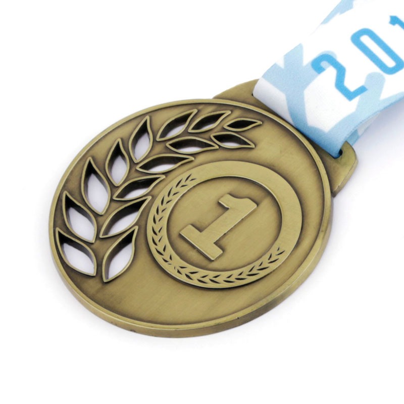 Die Struck Medal with Cut Out Image