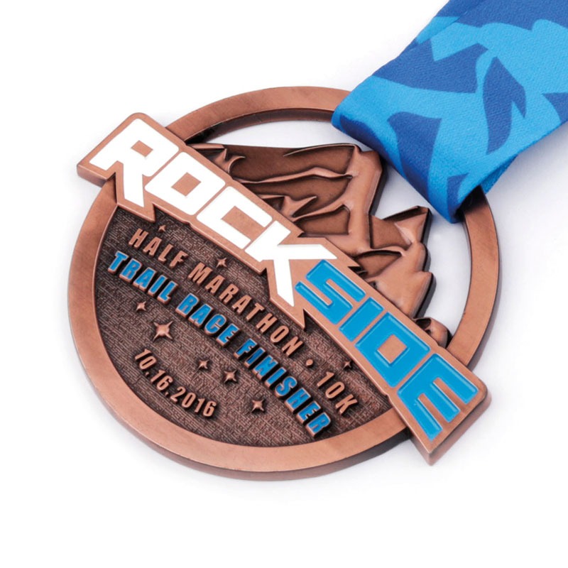 3D Medal with Cut Out and Soft Enamel Image