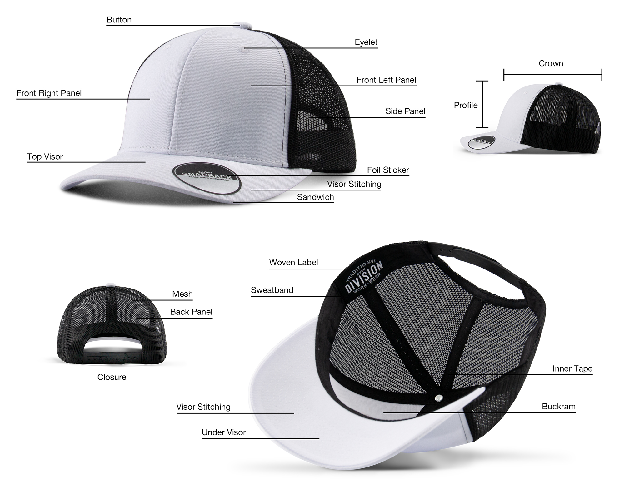 DT11 Cap Parts Diagram