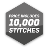 Price Includes 10,000 Stitches